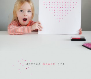 Valentines Dotted Heart Art