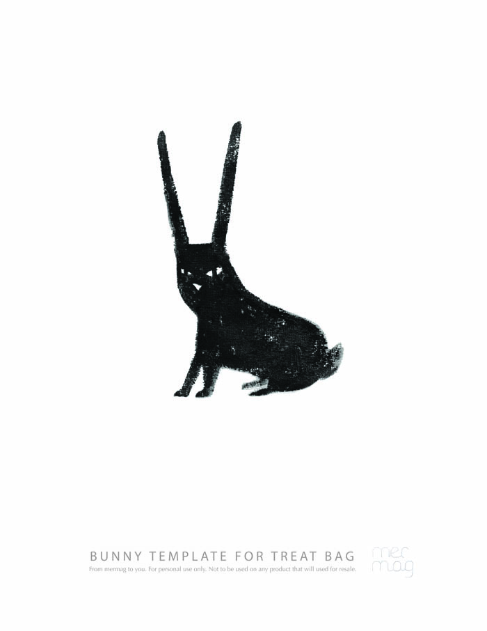 MerMagBunnyTemplateForTreatBag