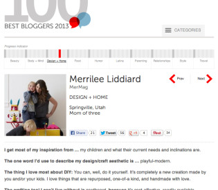 We made it on the Babble 100 Best Bloggers List!