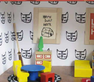 Dollhouse Wallpaper by Mer Mag