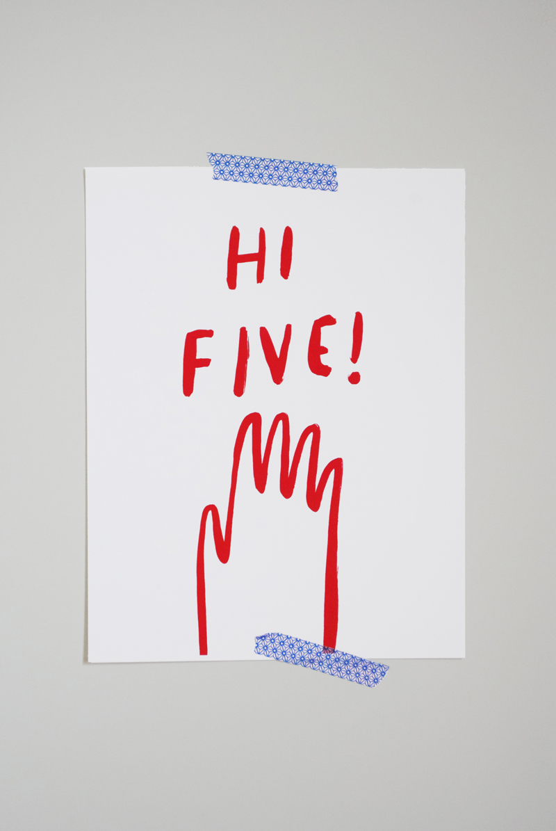 Hi Five Print by Mer Mag
