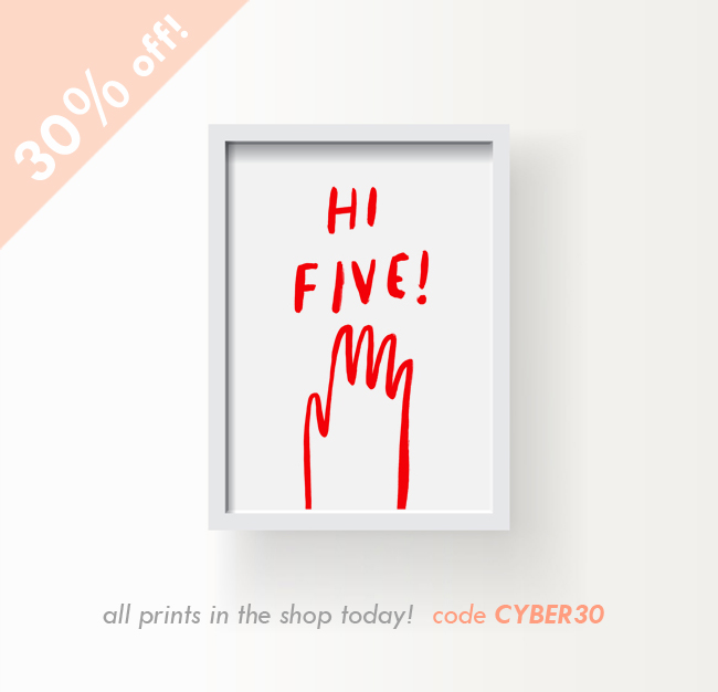 cypber monday print sale